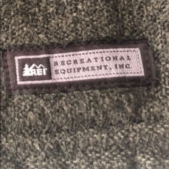 REI Mens Full Zip Fleece Jacket Dark Green Warm Durable Outdoor Layer Size Small - Picture 4 of 5